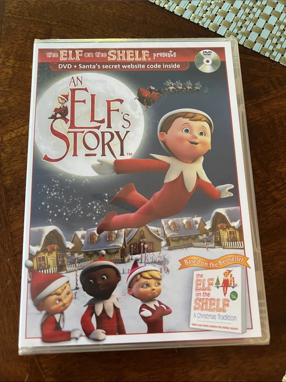 The Elf on the Shelf A Christmas Tradition in the box with Book and DVD